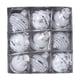 thumbnail image 2 of Juego de 9 bolas navideñas blancas Fiudx para decoración navideña, 2 of 6