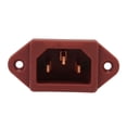 thumbnail image 4 of XYCCA IEC C14 Power Socket Pure Copper AC Power Connector Socket for 3.5mm Diameter Cable 2 Pole Grounded 100‑250V-081601, 4 of 5