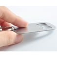 thumbnail image 3 of Bottle Opener, Ongmies Stainless Steel Flat Beer Keychain Sturdy and to Send to Friends Light and Easy to Carry Suitable for All Beer Bottle Caps, Bottle&Can Openers, 1X Keychain Bottle Opener, 3 of 8