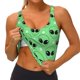 thumbnail image 3 of Fotbe alien cartoons Sujetador Deportivo Largo sin Aros para Mujer con Almohadillas y Soporte Medio, Transpirable y Absorbente, Camiseta Tipo Chaleco o Tank Top-Large, 3 of 8