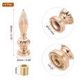 thumbnail image 2 of Uxcell 25x80mm Lamp Shade Finial, 4Pcs Lamp Finials Caps Knob M10*1mm Threaded, Gold Bronze, 2 of 6