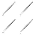 thumbnail image 1 of Pinces en Acier Inoxydable, Pinces Polyvalentes à Pointe Dentelée Courbée pour Machine à Coudre pour la Réparation d'Artisanat, Machine à Coudre, Outils pour Tamponner Perles Bijoux 1/2/3/4/5/6 Pcs, 1 of 8