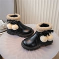 thumbnail image 5 of YMUQEIGH Girls Winter Boots Fashion Fur Lined Lightweight Warm Snow Boots Princess Warm Winter Shoes for Girls, 5 of 7