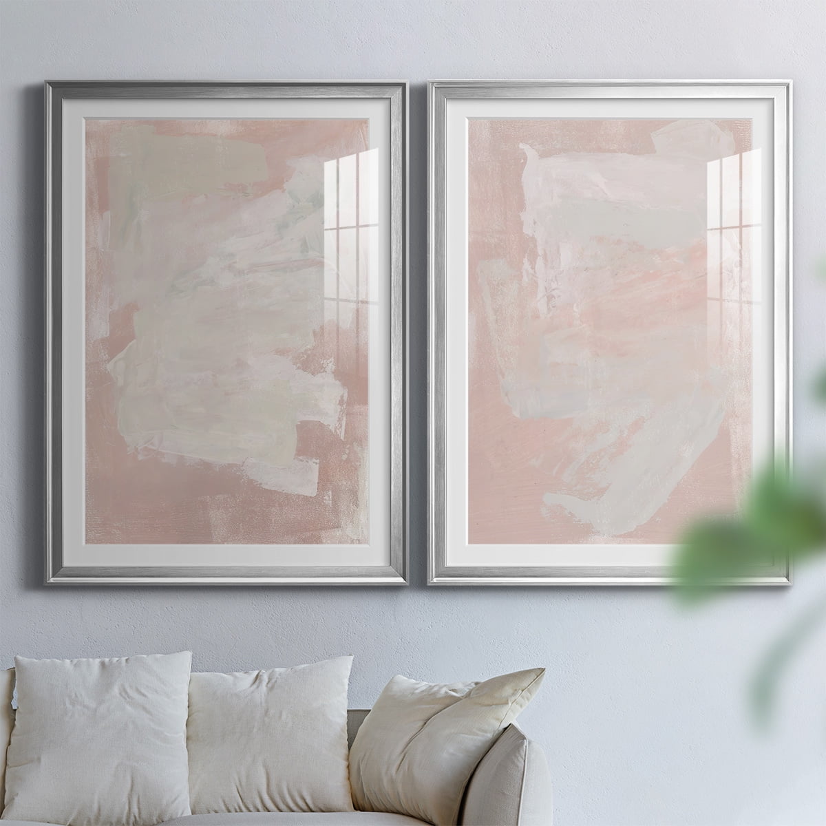 Wexford Home Hazy Summer I Premium Framed Print, 18.5" x 24.5" - Ready to Hang, Silver (Set of 2)