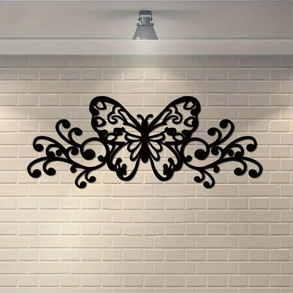2024 Black Metal Butterflys Wall Decor Painting Home Decor Wall Art Modern Wall Hanging