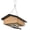 Black Upside-Down, variant on Upside-Down Suet Feeder Squirrel Proof with Durable Cedar Wood,Winter Bird Feeders for Outdoors Hanging, Attracts Woodpeckers, Nuthatches, and Chickadees, Easy to Refill