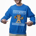 thumbnail image 2 of Christmas Sweatshirt, Gingerbread Lifter Christmas Sweatshirt, Funny Weightlifting Ugly Holiday Jumper, Festive Gym Lover Gift for Men & Women, 2 of 5