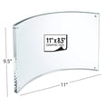 thumbnail image 2 of Curved Magnetic Acrylic Sign Holder 11"W X 8.5"H, 2-Pack, 2 of 4