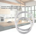 thumbnail image 3 of Mesa de comedor giratoria de aleación de aluminio, accesorios de herrajes para muebles, plataforma giratoria de aluminio plateado [12 pulgadas (300*8,5)], 3 of 8