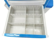 Medical Emergency Vehicle Mobile Anesthesia Cabinet Cart Medication ABS Storage Trolley with Drawer Infusion Stand and Wheels