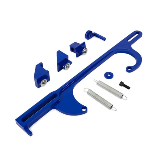 Billet Aluminum Throttle Cable Bracket - Blue
