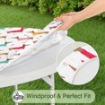 thumbnail image 5 of Colorful Funny Dachshund Round Fitted Tablecloth with Elastic Edge,Dining Table Cover Waterproof,Outdoor Round Tablecloth for Camping,Dining,Indoor and Outdoor, 5 of 7