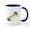 White/Navy Inside, variant on CafePress - Happy Easter Mugs - 11 oz Ceramic Mug - Novelty Coffee Tea Cup