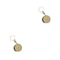 thumbnail image 4 of Langgg Porte-Clés en Bois Portable Gravure DIY Porte-Clés Rond Forme Vierge Fait Main Clés Bijoux Accessoire 3 à 4cm 2Set, 4 of 6