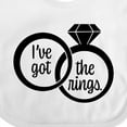 thumbnail image 4 of Inktastic I've Got the Rings- Ring Bearer Boys or Girls Baby Bib, 4 of 4
