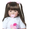 thumbnail image 4 of Muñeca Reborn, princesa y niña TERABITHIA, 60 cm, con vestido arcoíris, 4 of 5