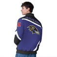 thumbnail image 2 of Men's G-III Extreme  Purple Baltimore Ravens Maximum Racing Full-Snap Jacket, 2 of 2