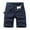 Dark Blue, variant on Men's Washed Workwear Cargo Shorts | Athletic Casual Knee-Length Pants | Multi-Pocket Summer Shorts,Belt Not Included,Army Green,28
