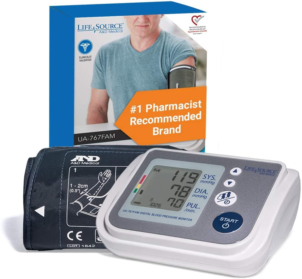 Lifesource Multi User Upper Arm Blood Pressure Monitor With Wide Range