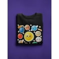 thumbnail image 3 of Cartoon Cute Planets Design Sweatshirt Women -Image by Shutterstock, Female XX-Large, 3 of 4