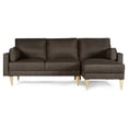 thumbnail image 3 of Sala Modular Reversible Makora Kissa con Memory Foam Color Chocolate Lino Respaldo Reclinable de 3 Posiciones, 3 of 9