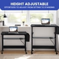 thumbnail image 4 of ModFusion Adjustable Standing Desk, Black, 31.49 in x 15.7 in, 4 of 7