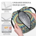 thumbnail image 3 of Disketp Round Mandala1 Bolsa Térmica para Almuerzo, Lonchera con Abertura Amplia y Gran Capacidad, Organizador Reutilizable para Mujeres, Hombres y Adultos, 3 of 6