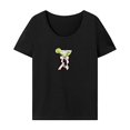 thumbnail image 1 of Camiseta para mujer verano moda cuello redondo camiseta para camping viajes trabajo viaje oficina L, 1 of 7