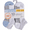 WHITE, variant on Wonder Nation Boys Heel Toe Contrast No Show Socks, 10 Pack, Sizes S-L