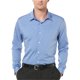 thumbnail image 1 of Perry Ellis - Camisa de manga larga con botones para hombre sin planchado, azul, grande, 1 of 1