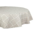 thumbnail image 1 of STONE GRID VINYL TABLECLOTH 70 ROUND, 1 of 4