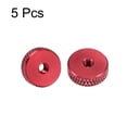 thumbnail image 3 of Unique Bargains Écrou Plat Moleté - M3 x 12mm x 4mm Écrous de Pouce Verrouillage Écrous de Réglage Alliage d'Aluminium Rouge 5 Pcs, 3 of 4