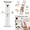 White, variant on Women's Facial Hair Remover, Painless Electric Shaver & Trimmer for Face, Lips and Body, USB Rechargeable, Portable Lipstick Design