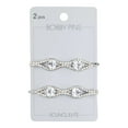 thumbnail image 2 of (3 pack) Scunci Elite Rhinestone Bobby Pins Silver, 2-Pieces, 2 of 3