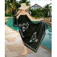 thumbnail image 2 of HAPPY BAY Women's Beach Bikini Swimwear Cover up Wrap Bathing suit Summer Wraps Swimsuit Sarong Skirts for Women One Size Metal, Bird, 2 of 4