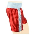 thumbnail image 4 of Men Boxing Shorts For Boxing Training Fitness Gym Cage Fight MMA Mauy Thai Kickboxing Trunks Clothing Red/White Large, 4 of 6