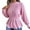 Pink, variant on Women's Peplum Waist Knit Sweaters Crewneck Long Sleeve Pullovers Cozy Warm Soft Elegant Fall Winter Comfortable Fashion Outdoor Wear Tops L