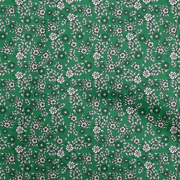 oneOone Polyester Spandex Green Fabric Block Fabric For Sewing Printed Craft Fabric By The Yard 56 Inch Wide-TC