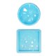 thumbnail image 2 of Posavasos con forma de taza con sombra de luz holográfica, molde de resina epoxi de cristal, molde de silicona, herramienta para manualidades DIY, azul, azul, 2 of 5