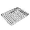 thumbnail image 2 of Ensemble de Plateau de Cuisson avec Grille-Pain en Acier Inoxydable pour Rôtissage, 2 of 8