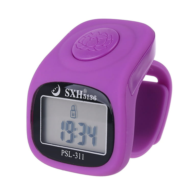 Tiyuyo 0-99999 LCD Finger Counter LED Luminous Electronic Tally Counter  (Purple) 