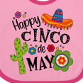 thumbnail image 4 of Inktastic Happy Cinco de Mayo- Sombrero, Cactus, Flowers Boys or Girls Baby Bib, 4 of 4