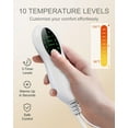 thumbnail image 6 of Aship Electric Heating Pad for Period Cramps & Back Pain Relief, Portable Heat Pad for Neck and Shoulders - Christmas Gifts for Mom Dad, 10 Heat Settings, ETL Certified, 12"x24", Gray, 6 of 7
