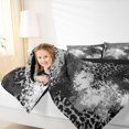 thumbnail image 3 of Homewish Gray Ombre Cheetah Print Twin Comforter Sets,Geometric Abstract Bedding Set,Black Reversible,2-Piece,1 Comforter and 1 Pillowcase, 3 of 7