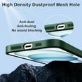 thumbnail image 5 of Magnetic for iPhone 15 Case Compatible with Magsafe [Glass Lens Camera Protector] Shockproof Hard PC Matte Back Protective Soft TPU Edge Phone Cases for iPhone 15 Dark Green, 5 of 7