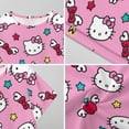 thumbnail image 6 of Hello Kitty Nightgowns for Women Short Sleeve Night Gown Soft Sleep Shirts Women's Sleepwear Print Sleep Dress, 6 of 7