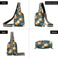 thumbnail image 7 of FORMRS Womens Crossbody Sling Bag Travel Daypack Shoulder Chest Backpack, Floral Oranges, 7 of 7