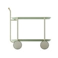 thumbnail image 3 of Moon storage cart (green) Nordic Internet celebrity mobile trolley kitchen simple double storage shelf living room sofa storage shelf, 3 of 11