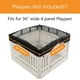 thumbnail image 3 of Funda para parque de juegos para perros PJYuCien, parte superior de malla, 4 paneles, 90 cm, negra, 3 of 8