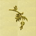 thumbnail image 1 of Ahgly Company Machine Washable Indoor Square Transitional Sun Yellow Area Rugs, 4' Square, 1 of 7